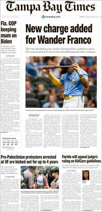 Portada de Tampa Bay Times (USA)