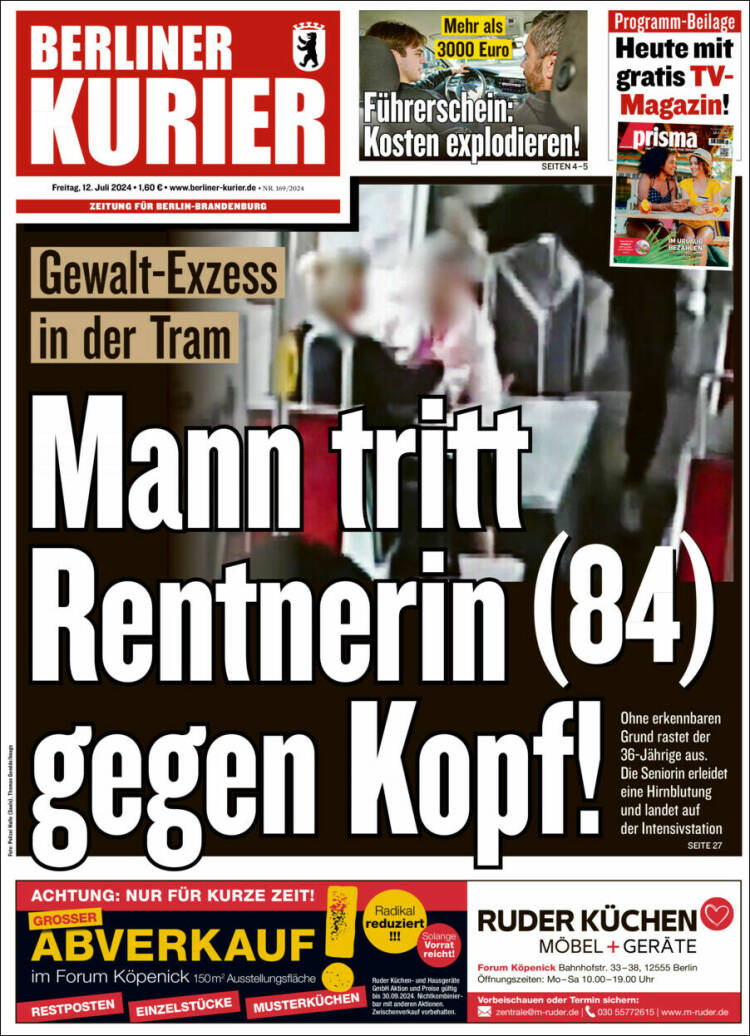 Portada de Berliner Kurier - Startseite BK (Alemania)