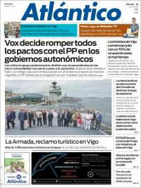 Portada de Atlántico Diario (España)