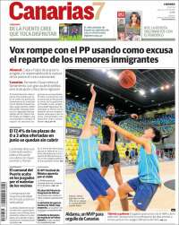 Portada de Canarias 7 (España)