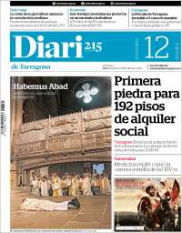 Portada de Diari de Tarragona (España)