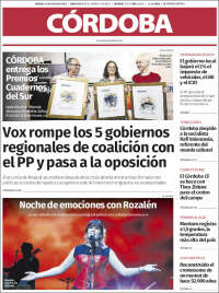 Portada de Diario de Córdoba (España)