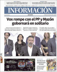 Portada de Diario Información (España)