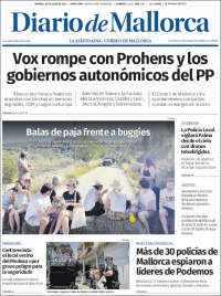 Portada de Diario de Mallorca (España)