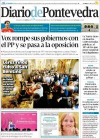 Portada de Diario de Pontevedra (España)