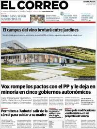 Portada de El Correo - Álava (España)