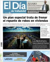 Portada de El Día de Valladolid (España)