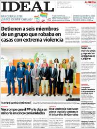 Portada de Ideal Almeria (España)