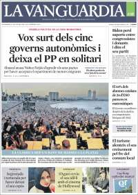 Portada de La Vanguardia (España)