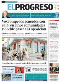 Portada de El Progreso (España)