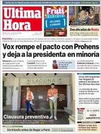 Portada de Última Hora (España)