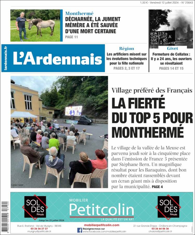 Portada de L'Ardenais (Francia)