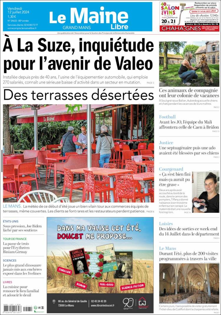 Portada de Le Maine Libre (Francia)