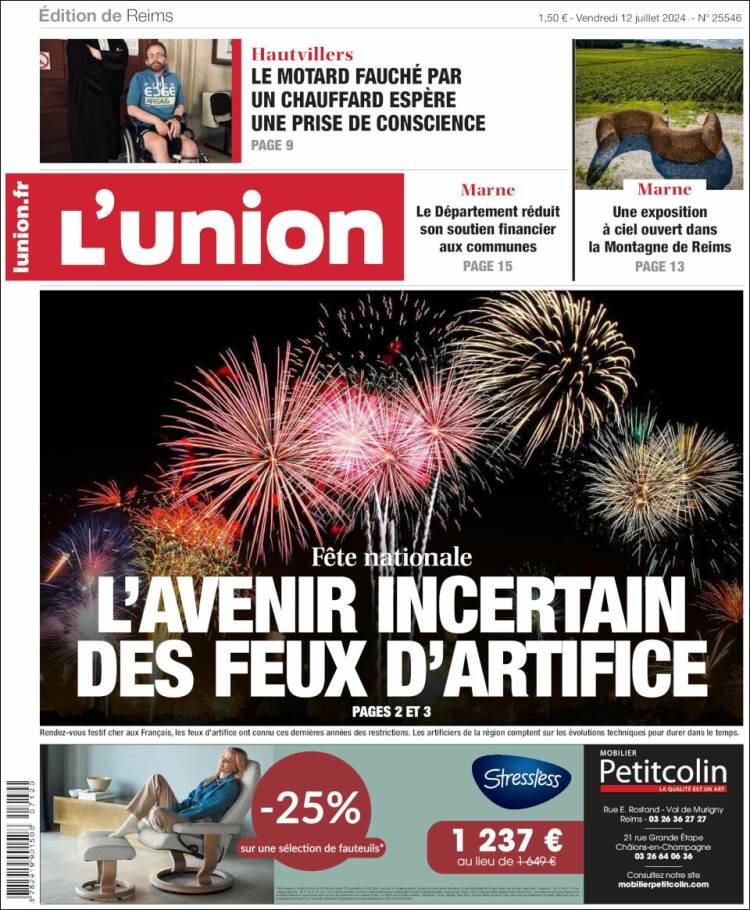 Portada de L'Union (Francia)