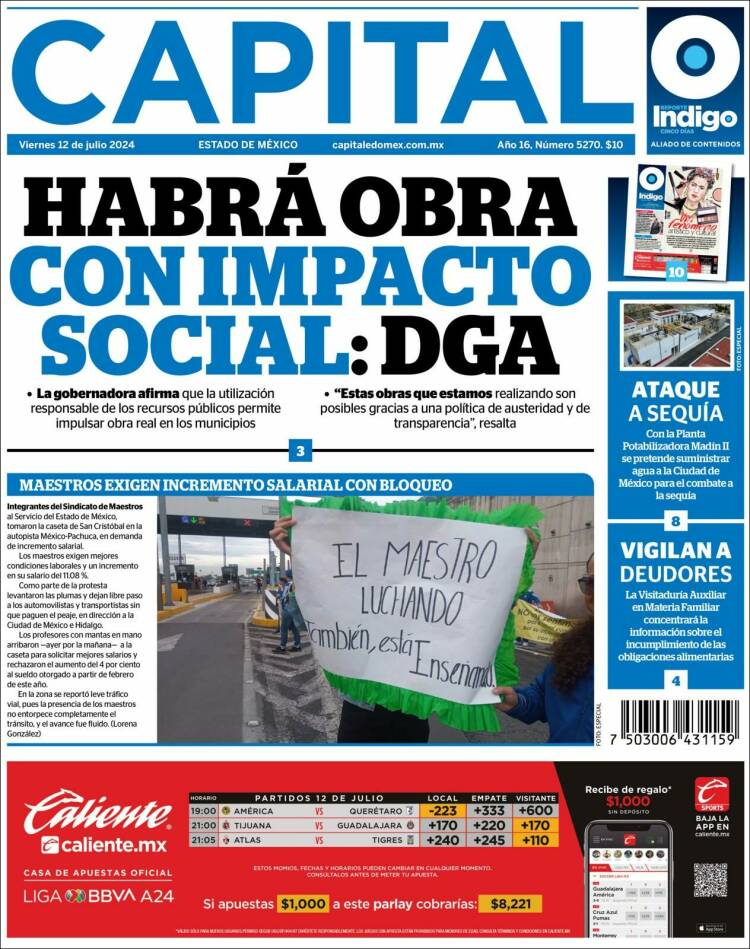 Portada de Capital México (M&eacute;xico)