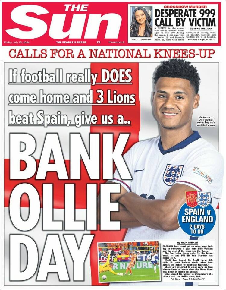 Portada de The Sun (Reino Unido)