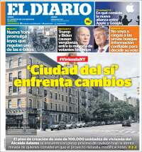 Portada de El Diario NY (USA)