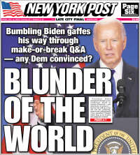 Portada de New York Post (USA)