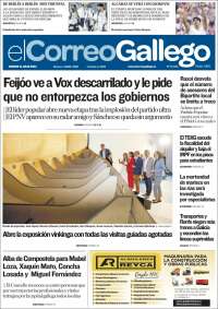 Portada de El Correo Gallego (España)