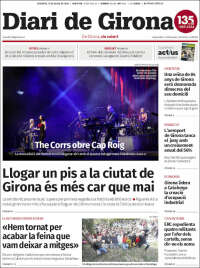 Portada de Diari de Girona (España)