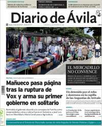 Portada de Diario de Ávila (España)