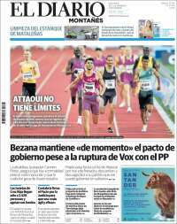 Portada de El Diario Montañés (España)