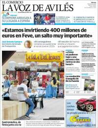 Portada de El Comercio - Avilés (España)