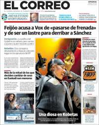 Portada de El Correo - Guipuzcoa (España)