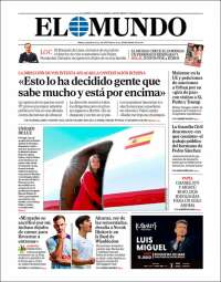 Portada de El Mundo (España)