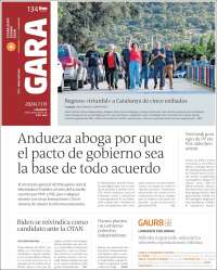 Portada de Gara (España)