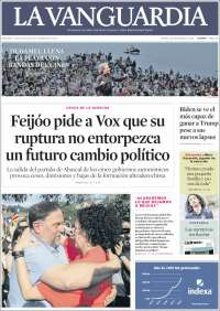 Portada de La Vanguardia (España)