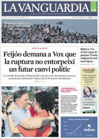 Portada de La Vanguardia (España)