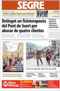 Portada de Segre (España)