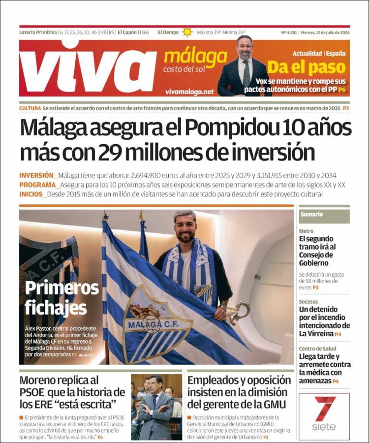 Portada de Viva Málaga (España)