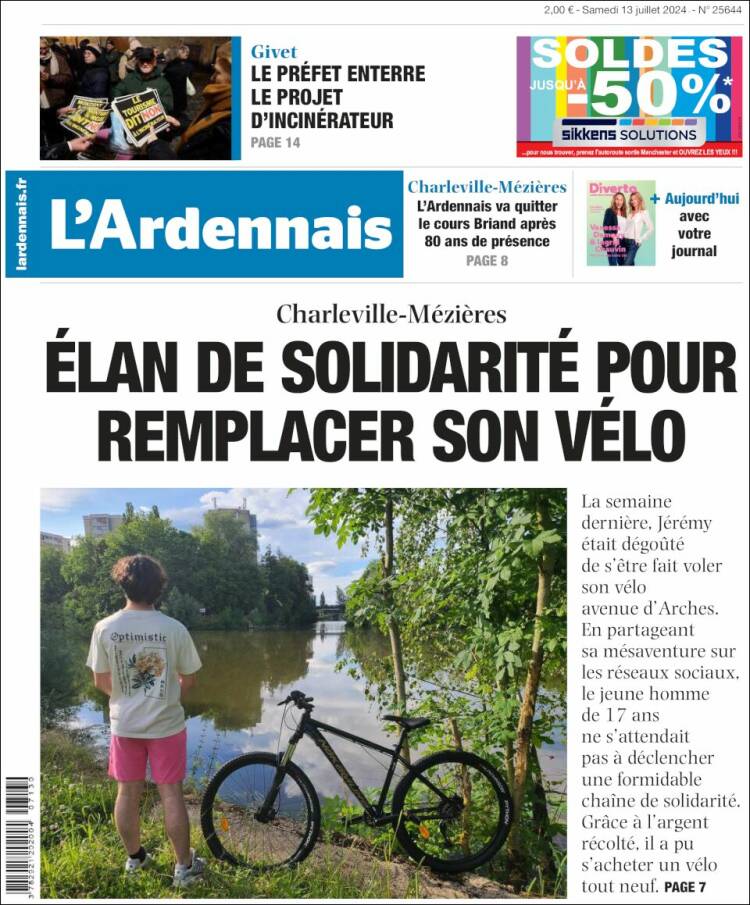Portada de L'Ardenais (Francia)