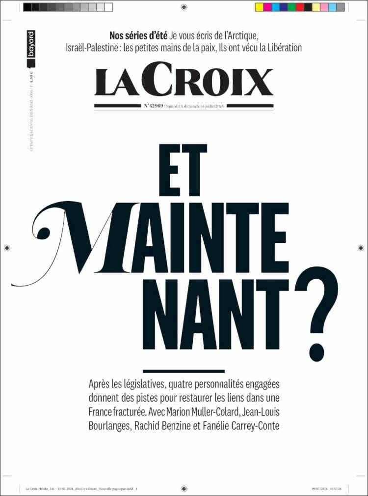 Portada de La Croix (Francia)