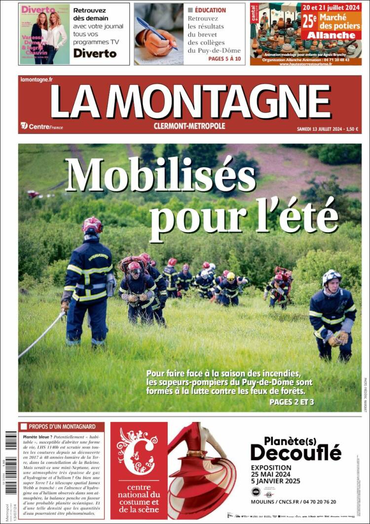 Portada de La Montagne (Francia)