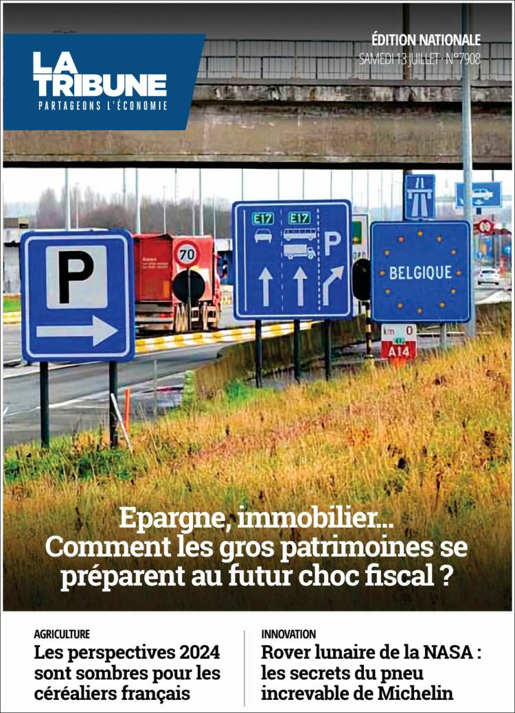 Portada de La Tribune (Francia)