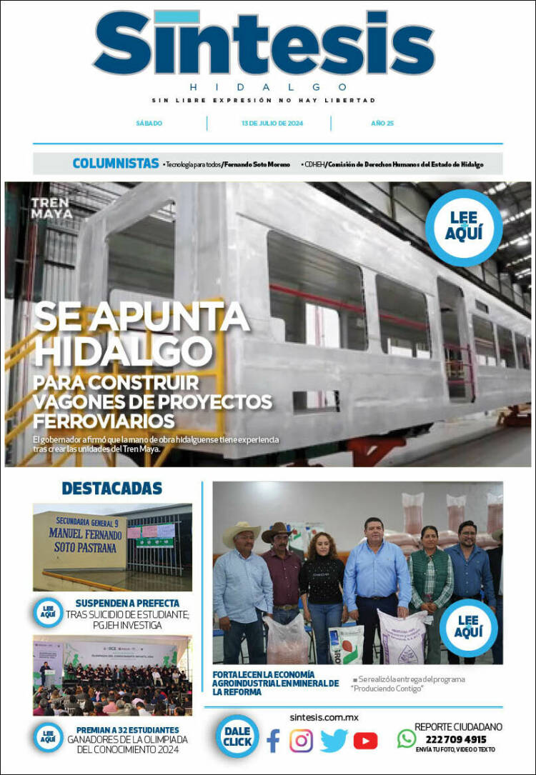 Portada de Sistesis - Hidalgo (M&eacute;xico)