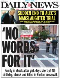 Portada de Daily News - New York (USA)