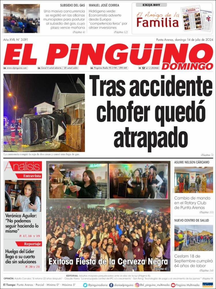 Portada de El Pingüino (Chile)