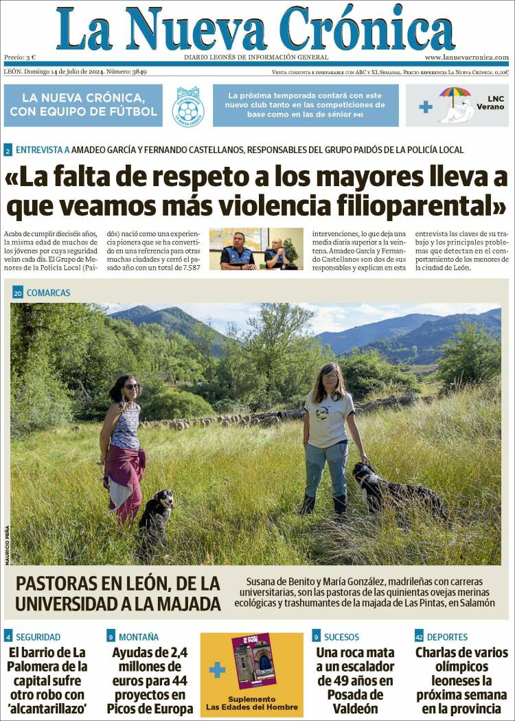 Portada de La Nueva Crónica (España)