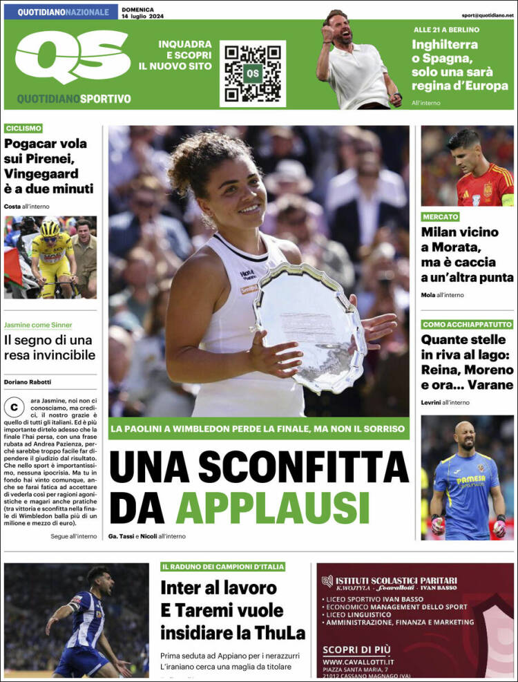 Portada de Quotidiano Sportivo (Italia)