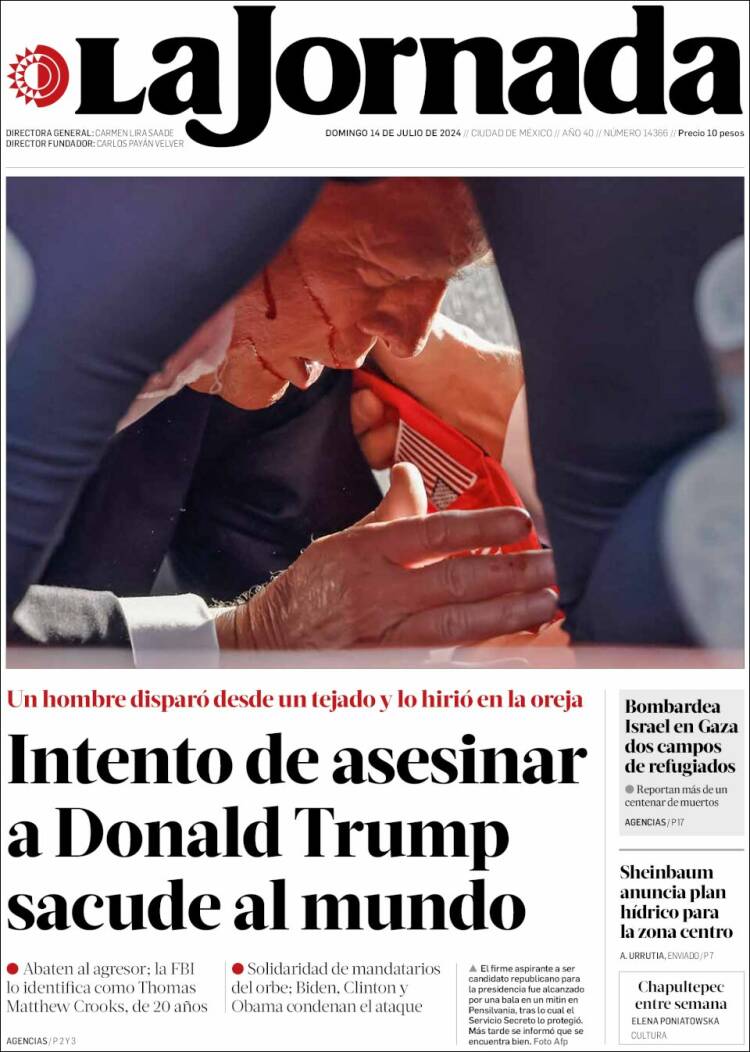 Portada de La Jornada (M&eacute;xico)