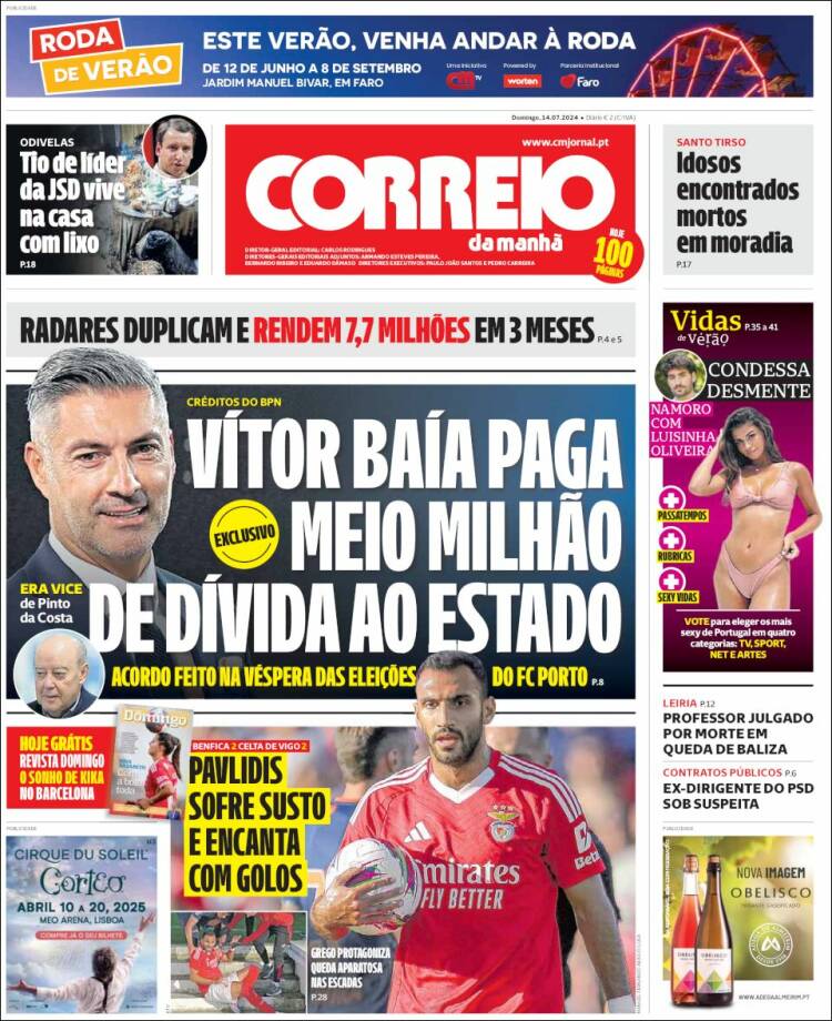 Portada de Correio da Manhã (Portugal)