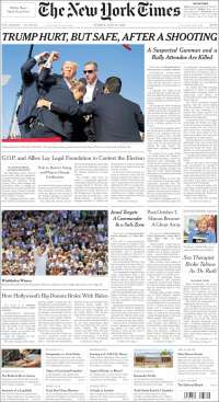 Portada de New York Times (USA)