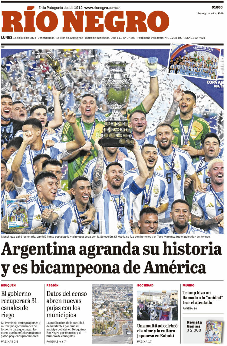 Portada de Rio Negro (Argentina)