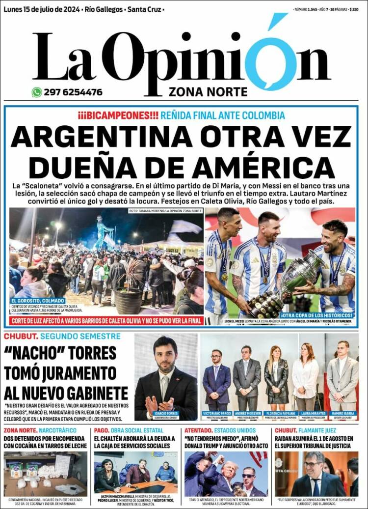 Portada de La Opinión Zona Norte (Argentina)
