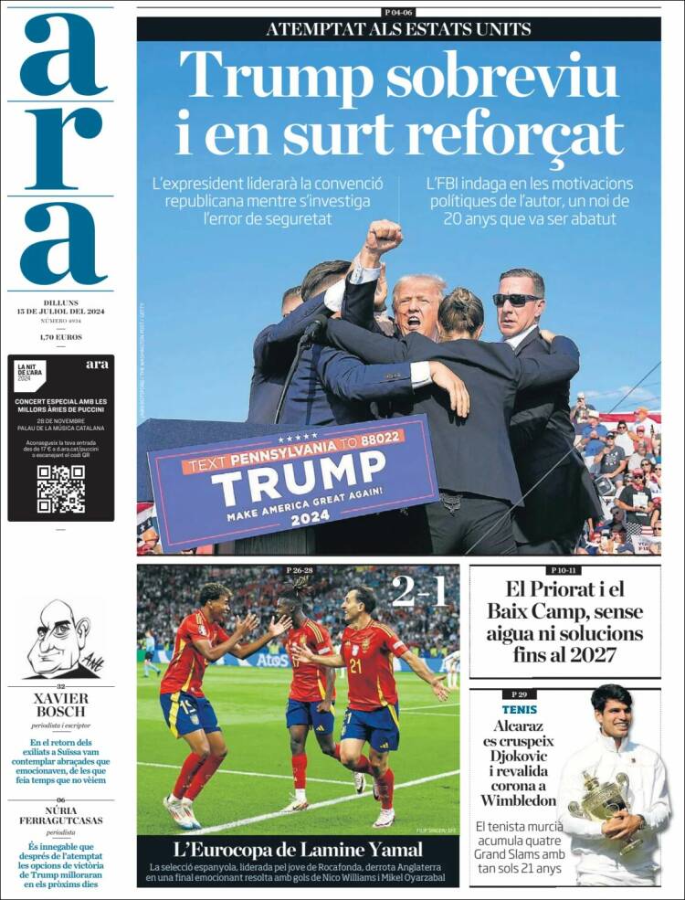 Portada de Ara (España)