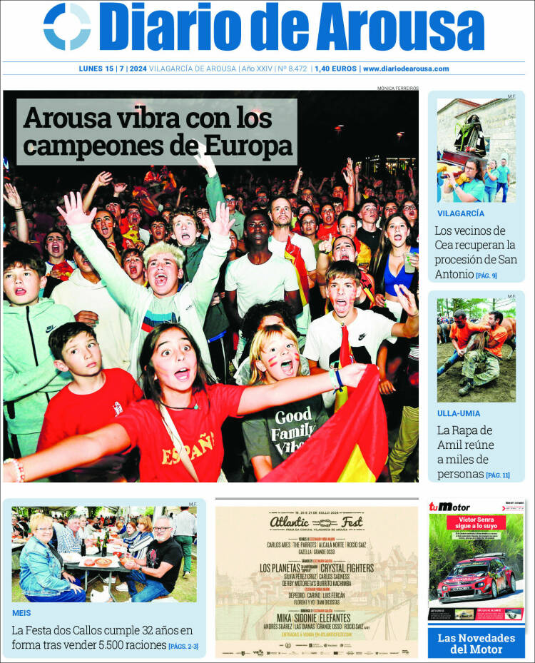 Portada de Diario de Arousa (España)